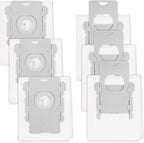 6 Pack Roomba Replacement Parts - Vacuum Bags for iRobot Roomba i7+, i1+, i2+, i3+, i4+, i5+, i6+, i8+, j6+, j7+, j8+, j9+, s9+, Combo i5+, j5+, j7+, j9+, High-Efficiency Dirt Disposal Bags