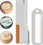EVEBOT Handheld Food PrintPen Portable Mini Coffee PrintPen Latte Art Macaron Cookie DIY Design PrintPen, Christmas Gifts Bluetooth 4.2-1PCS Brown Color