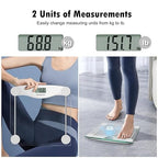 NUTRI FIT Digital Bathroom Scale for Body Weight Loss, Precision Weighing, High Accuracy, 330 lbs Capacity, Step-on Technology with AAA Batteries, Birthday Gifts, Bright White