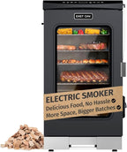 EAST OAK 30" Electric Smoker for Outdoors | Built-in Meat Probe & Up to 6× Longer Smokes on a Single Load | Side Chip Loader for Uninterrupted Smoking | Bigger Batches with 725 sq in Cooking Area