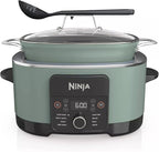 Ninja Foodi PossibleCooker PRO 14-in-1 8.5 Qt Multi-Cooker – Replaces 14 Tools, Nonstick Pot, Glass Lid & Integrated Spoon (Sage Green)