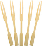 [2 Packs of 110 PCS] 3.5 inch Appetizer Picks, Prong Mini Fork for Appetizers, Cocktail Forks Appetizer Forks, Bamboo toothpicks for Appetizer, Wooden Food Picks for Fruit, Charcuterie Accessories.