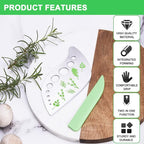 Herb Stripper Tool Leaf Stripper 9 Holes Herb Zip Tool Herb Chopper 2 in 1 Kitchen Gadgets for Kale Thyme Rosemary Basil