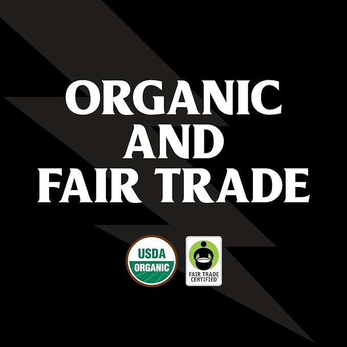 Death Wish Coffee, Organic and Fair Trade Medium Roast Ground Coffee, 16 Ounce (Pack of 1)