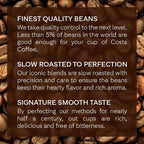 Costa Coffee Ground Coffee, Signature Blend Dark Roast, 12oz each, Rainforest Alliance Certified