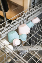 The Silicone Kitchen Reusable Silicone Baking Cups Silicone Muffin Liners for Cupcakes, BPA Free, Mini, 24 Pack, Pink Gray Blue