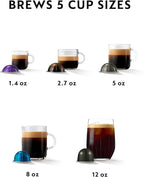 Nespresso Vertuo Pop+ Coffee and Espresso Machine by De'Longhi, Liquorice Black