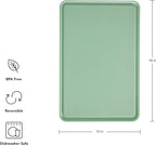KitchenAid Classic Plastic Cutting Board with Perimeter Trench and Non Slip Edges, Dishwasher Safe, 12 inch x 18 inch, Green