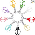 Quail Egg Scissors 9 Color - 9 Pack Stainless Steel Quail Egg Cutter Peeler Opener Shears Tool for Kitchen
