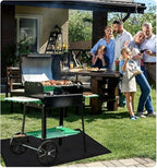 65 x 36 inch Under Grill Mats for Outdoor Grill, Double-Sided Fireproof Grill Pad, Waterproof Oil-Proof Grill Floor Pads Fire Pit Mat, Grill Pads for Outdoor Grill Cooking