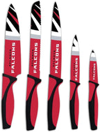 The Sports Vault NFL Atlanta Falcons 5-Piece Kitchen Knife Set
