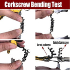Professional Waiter Corkscrew Wine Openers Set, Heavy Duty Stainless Steel Hinges Wine Key for Restaurant Waiters, Sommelier, Bartenders