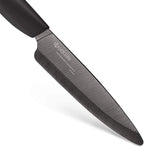 Kyocera Advanced Ceramic Revolution Series 4.5-inch Utility Knife, Black Blade
