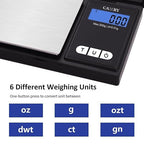 CAMRY Digital Pocket Gram Scale 500g/0.1g, Small Digital Scales Grams Ounces Grains, Herb Scale, Jewelry Scale, Portable Travel Food Scale, LCD Backlight Display with Tare Function