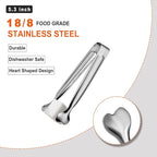 Serving Tongs, Anytrp 12-Packs Stainless Steel Sugar Tong, 5.3inch Small Tongs for Serving Food, Appetizers, Buffets, Coffee Bar, Kitchen, Tea Party, Desserts Party and Ice Bucket