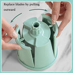 Sakesfor 5 In 1 Food Chopper,2025 New Sakesfor 5 In 1 Rotary Cheese Grater Vegetable Slicer,5 in 1 Hand Crank Food Chopper,Easy To Clean Kitchen Gadgets(Green)