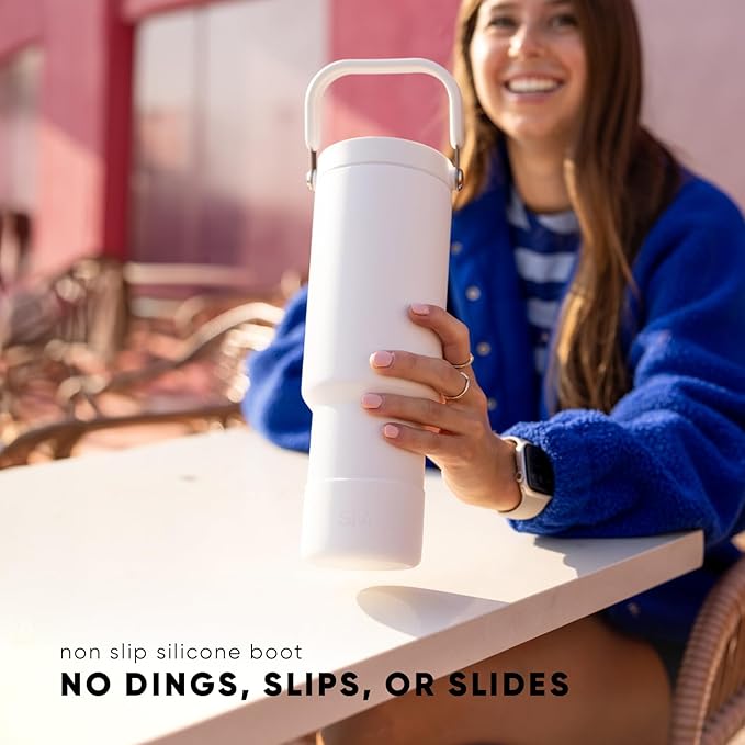 Simple Modern Trek Pivot | 40oz Flip Straw Tumbler with Handle | Water Bottle & Boot | Interchangeable Straw & Chug Lids | Insulated Stainless Steel Jug | Gym Sports Outdoors | Bellini