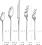 Silverware Set Flatware Set Stainless Steel Cutlery Set 20 Piece with Hexagon Handle Wedding Gift Home Hotel Use Service for 4