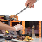 12-Inch Kitchen Fine Cooking Tweezers Tongs,Stainless Steel Long Food Tweezers Tongs