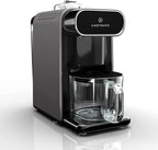 ChefWave Milkmade Non-Dairy Milk Maker (Black/Silver) with Handheld Milk Frother (2 Items)