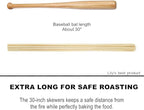 HOPELF 36" Natural Bamboo Skewers Sticks for Marshmallows，S'Mores，BBQ，Kabob，Grilling，Barbecue，Roasting，Camping.More Size Choices 6"/8"/10"/12"/14"/30"(100 PCS)