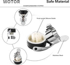 WOTOR Champagne&Wine Bottle Stoppers Stainless Steel with Food Grade Silicone, Leak Proof Keep Fresh Reusable Saver, Cork Suitable for Wine, Champagne, Cava, Prosecco and Sparkling (12 Pack Silver）