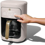 Beautiful 14-Cup Programmable Coffee Maker with Touch-Activated Display – Brew Hot Coffee Fast, Keep Warm & Auto-Pause (Porcini Taupe)