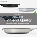 COOKLOVER Nonstick Ceramic Fry Pan, Non-Toxic, PTFE&PFOA Free, Induction Compatible Egg Skillet Frying Pan with Heat Resistant Handle, 11 Inch – Navy Blue