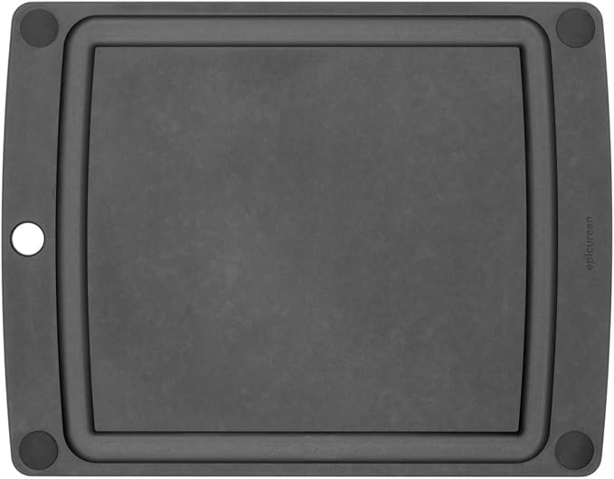 Epicurean - 505-151102003 Epicurean All-In-One Cutting Board with Non-Slip Feet, 14.5" × 11.25", Slate/Black