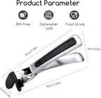 SOLEADER Plate Gripper Compatible With Pizza Pan,Non-Slip Pan Gripper,Hot Plate Bowl Retriever with Food Out from Pots,For Egg Custard For Jidangeng,For Microwave Toaster Oven Steamer,Pack of 2