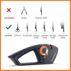 5 in 1 Adjustable Knife Sharpener, Premium Handheld Kitchen Knife Sharpeners Help Repair, Restore, Polish Blades Sharpening Tool Works for Pocket Knife Chefs & Serrated & Bread Knife, Scissors