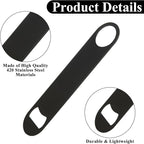 QTLCOHD 24 Pack Flat Bottle Opener 7 Inch Stainless Steel Bottle Openers Bulk Colorful Beer Bottle Opener Bartender for Kitchen Bar or Restaurant