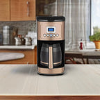 Cuisinart Coffee Maker, 14-Cup Glass Carafe, Fully Automatic for Brew Strength Control & 1-4 Cup Setting, Stainless Steel, DCC-3200CP, Copper