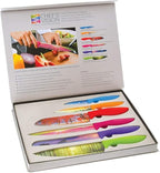 CHEF'S VISION Landscape Knife Set - 6-Piece Stainless Steel Cutting Knives Set for Kitchen with Stunning Nature Scenes - Perfect House Warming Gift for Women or Men - Unique Kitchen Knife Set Gift