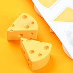 OCPO KITCHEN Cheese Silicone Baking Mold for Mousse Cake, CheeseCake, French Dessert, Pastry, Chocolate, Ice Cream, Pudding, Cake Decoration Mold, 3D Cheese Shape (8-Cavity)