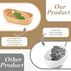 Wooden Herb Stripper Bowl Handmade Herb Stripper Tool with 5 Different Hole Sizes Efficient Herb Peeling Cup Herb Leaf Peeler for Separating Leaves Kale Broccoli Thyme Basil Rosemary