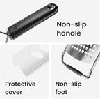 Cheese Grater with Non-Slip Handle, Lemon Zester, Extra Coarse Grater, 15in x 1.4in