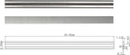 Paint Scraper Carbide Blades Double-Edged Reversible Replacement Blade (3-1/4"(82MM)) By LU&MN