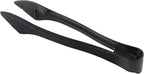 PARTY BARGAINS 8.5 Inches Plastic Serving Tongs, 12 Pack, Premium Quality & Heavy-Duty Black Plastic Tongs for BBQ, Salads, Grilling, Buffets, & Kitchen