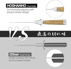 HOSHANHO Damascus Chef Knife 8 Inch, Professional 67 Layers 10Cr15CoMoV Super Steel Kitchen Knife, Ultra Sharp Japanese Knife with Durable Ergonomic Olive Wood Handle