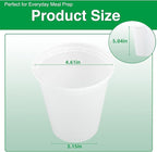 Deli Food Containers with Lids 30 oz-60 Pack Meal Prep Containers Food Storage Containers with Lids Stackable, Leakproof, BPA Free, Microwave Dishwasher Freezer Safe for Takeout Meal