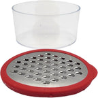 Handy Housewares Mini Grater with Container - Ideal for Grating Garlic, Cheese and Zesting Citrus - Random Color (1)