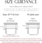patdrea Designer Green Small Linen Table Cloth for Rectangle Table,Vintage Floral Pattern Durable Extra Long Tablecloth,French Decor for Kitchen Dining,Christmas,Thanksgiving,Party,67"x118"-Noah
