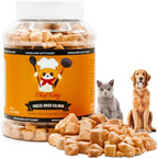 Freeze-Dried Salmon Treats for Cats & Dogs – 100% Wild Caught, Single Ingredient, High-Protein, Healthy Snack – No Additives or Preservatives – 5.3oz - Inspected & Tested in USA