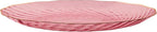 PLASTICPRO 120 Pack Plastic Plates Set of 60-10 inch Plates and 60-7 inch Plates, Elegant Clear Pink Spiral and Gold Rim Disposable Fancy Plates Premium Heavyweight