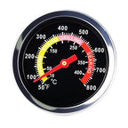 BBQ Thermometer 2-3/8" Oversized Dial, 50-800°F Smoker Thermometer Weatherproof with Easy Read Numbers - Grill Temp Gauge for Charcoal Grill & Meat Smoking Kit Includes Mounting Hardware