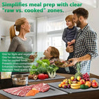 Titanium Cutting Board, New Upgrade Pure Titanium Cutting Boards for Kitchen, Double Sided Non Toxic Katuchef titanium Cutting Board, Hygiene Durable Dishwasher Safe Chopping Board (L:15.35IN*11.02IN)