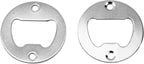 Homend 100Pack Wall Mount Bottle Openers, Mounting Hardware Included, Vintage Rustic Bar(Wood Block is not Included) (Silver)