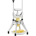 VEVOR Commercial Vegetable Fruit Chopper 3/8″ Blade Heavy Duty Professional Food Dicer Kattex French Fry Cutter Onion Slicer Stainless Steel for Peppers Potato Mushroom, Sliver