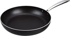 Vasconia Urban 12" Nonstick Frying Pan (Black) - Advanced Nonstick Coating Aluminum Skillet with Fast Cool Handle - Grill Oven Dishwasher Safe up to 475°F Cooking Pans for Most Stovetops